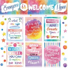 33 Pcs Classroom Bulletin Board Set Everyone Is Welcome Here Banner Classroom...
