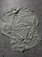 Dolce& Gabbana Men's White Gray Striped Longsleeve Shirt Size 40/15 3/4