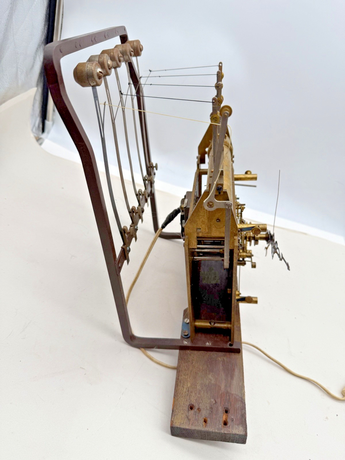 Herschede 5 Tube Tall Case Electric Clock Movement, Works. (0961)