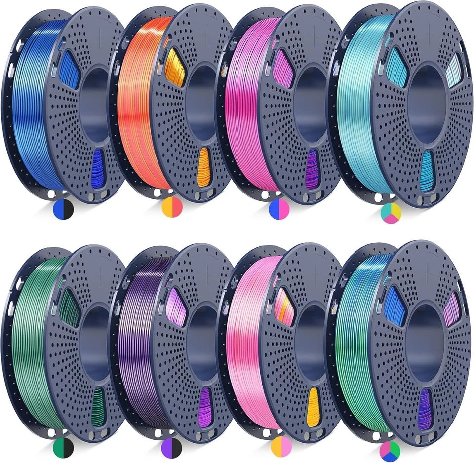 2kg Dual & Tri-Color PLA Filament Bundle - Image 3 of 4