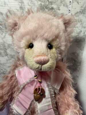 CHARLIE BEARS  GLAD RAGS   Limited Edition  500 Made 17.5   Pink  Mohair  RARE