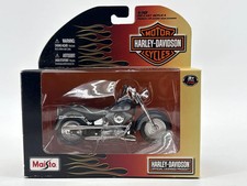 Maisto Harley-Davidson 1:18 Die-Cast Motorcycle Flame Box Model Bike NEW MIB