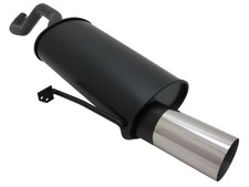 Novus Sportendschalldämpfer für Renault Clio III (BR0/CR0) 1 x 90mm RL-Design