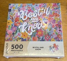 Christian Puzzle Be Still and Know 500 Pieces Love in Faith new sealed