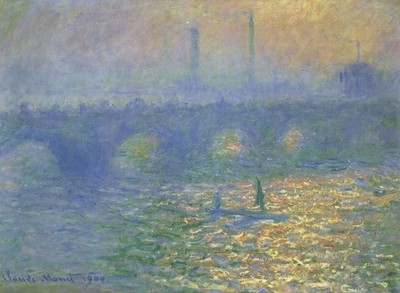 231 Waterloo Bridge London 1899 1901 Vintage Kunstdruck Poster Wanddeko Vintage