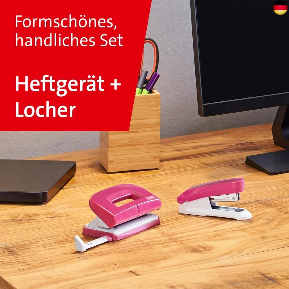 Novus Schreibtisch Set (Heftgerät E 15 mit Locher E 210, inkl. 1000 - Bild 2 von 4