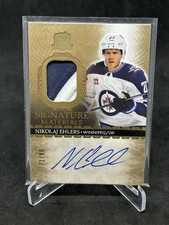 2023-24 Upper Deck The Cup Nikolaj Ehlers Signature Materials Patch Auto /99
