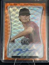 Mick Abel Auto Rookie RC Autograph 2020 Leaf Metal Draft Phillies ORANGE 3/4 sp