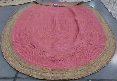 PINK/NATURL 8'-0'' x 10'-0'' Broken Thread Rug Reduced Price 1172799658 NF801P-8OV