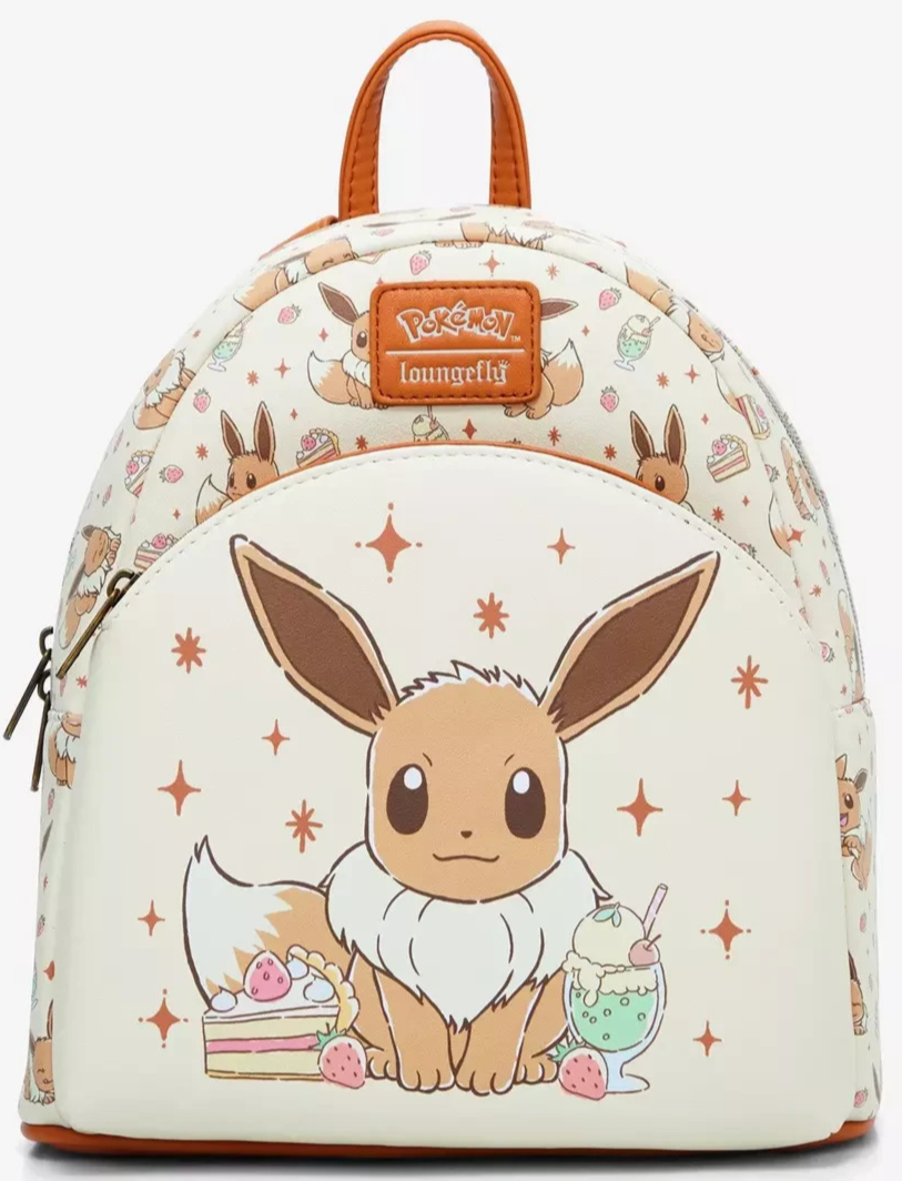 Eevee Loungefly Pokemon Desserts Cake & Shake Mini Backpack Bag | eBay