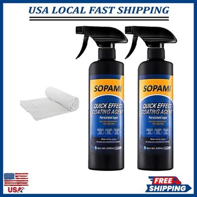 Sopami Ceramic Paint Sealant, Car Coating Spray 16.91 Fl Oz (Pack of 2)