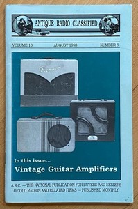 Antique Radio Magazine - Vintage Guitar Amps - October 1951
