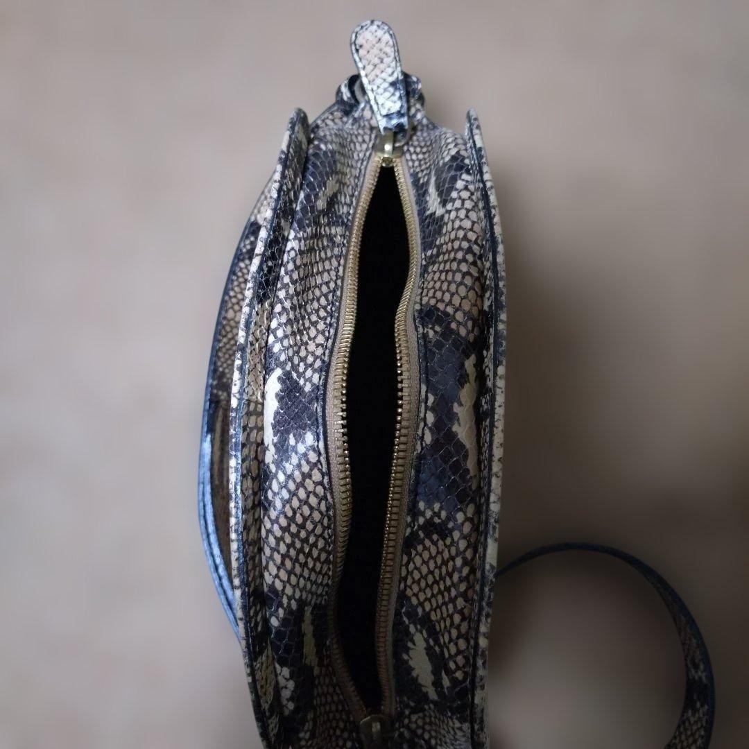 A.P.C. Python Snake Leather Half Moon Shoulder Ba… - image 9