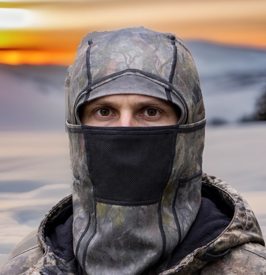 Adidas Alphaskin III 3 Balaclava Tree Camo Hood Reflective Ski