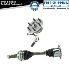 Wheel Hub Bearing & CV Axle Shaft Joint for Chevy GMC Pickup Truck SUV 4WD New