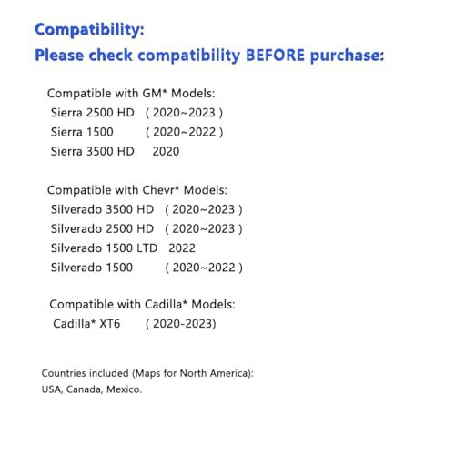 2020-2024 GM Navigation Data Card 86775533 GM