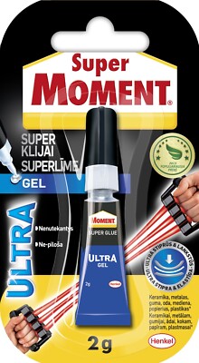 SUPER MOMENT Ultra Gel Flexible Super Glue Strong Instant Adhesive Pattex