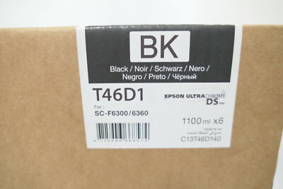 original Epson T46D1 Tinte C13T46D140 DS black 6 x 1.100ml MHD 02/2025 C
