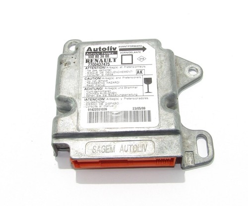 Renault Megane I 1999 Airbagsteuergerät 7700437475 airbag computer module ecu