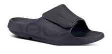 Oofos Ooahh Sport Flex Slide Unisex Sandals - Matte Black