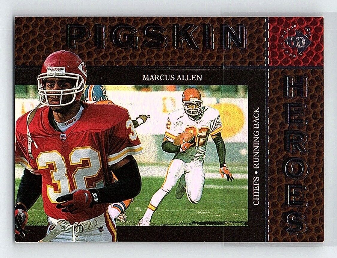 1997 Upper Deck Ud3 Pigskin Heroes Marcus Allen Kansas City 1997 Upper Deck Ud3 Pigskin Heroes Marcus Allen Kansas City