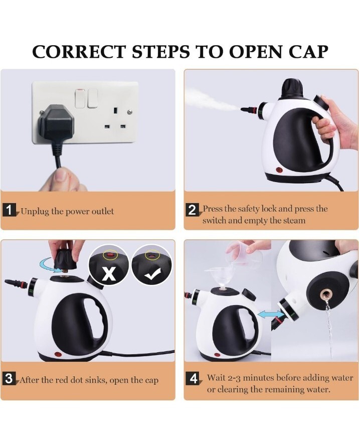 KOITAT Portable Steam Cleaner, Hand Held steamers for cleaning house