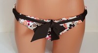 Vero Moda Bikini Slip Hose Beige Braun Blumen Gr. S #B119