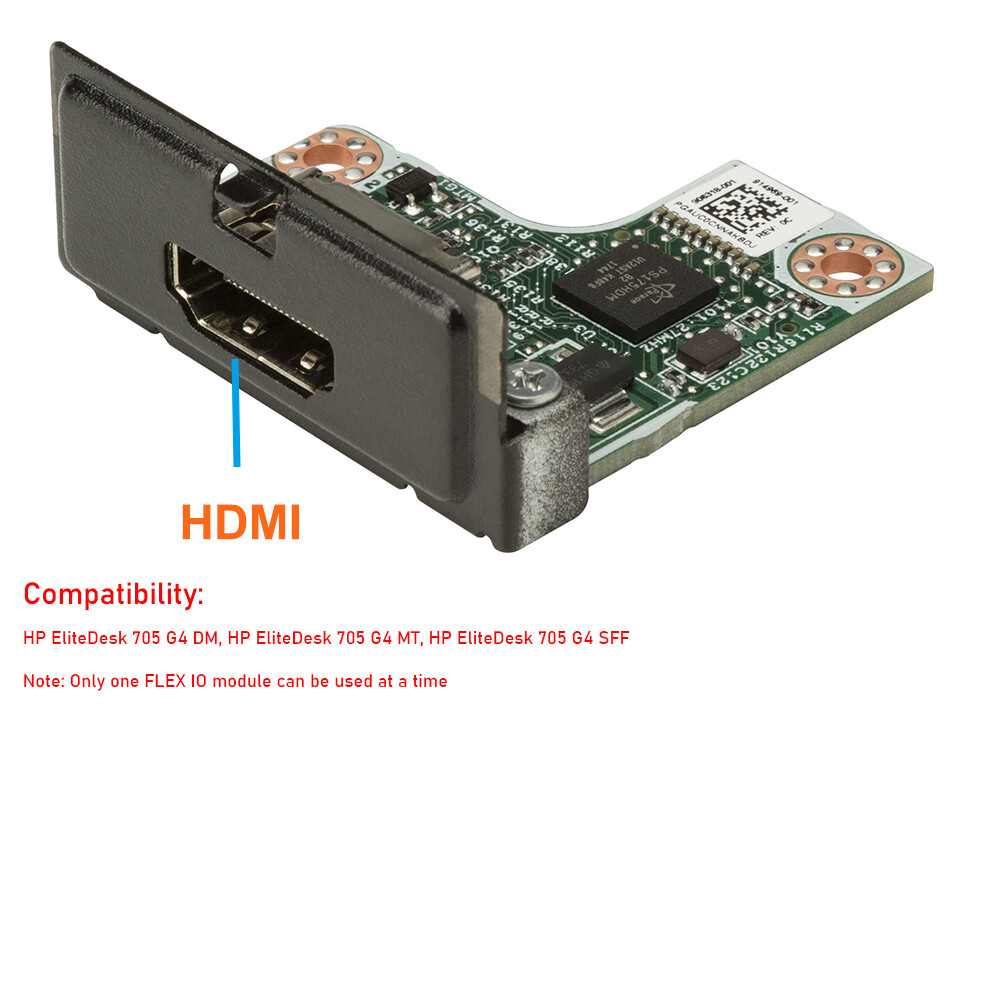 HP HDMI Port Flex IO Option Card 3TK74AA for EliteDesk ProDesk 800