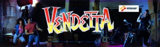 Vendetta Arcade Marquee 27" x 8"