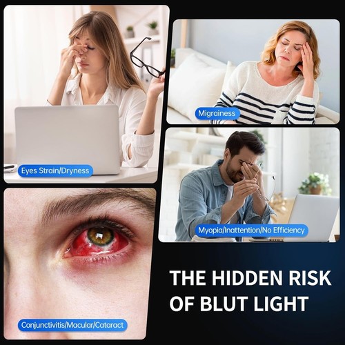 Magnetic Blue Light Screen Protector 2ct 24in Frameless Monitor, 9H Hardness - 第 7/9 張圖片