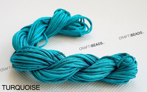 Corda perline corda per perline nodo cinese nylon Shamballa macramè 1,5 mm - colore a scelta! - Foto 23 di 33