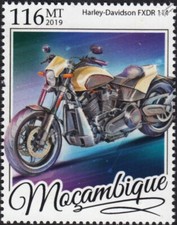 HARLEY DAVIDSON FXDR 114 Cruiser Motorcycle Motorbike Stamp (2019 Mozambique)