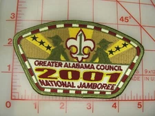 Greater Alabama Council 2001 Jamboree JSP collectible 6 black stars patch (mA)
