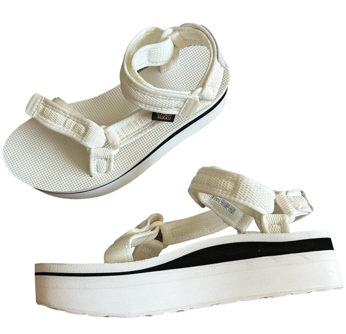 Teva Women's Flatform Universal Mesh Print Sandal Sz Platform