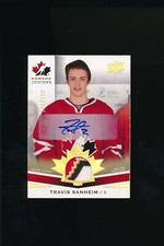 2014 Upper Deck Team Canada Juniors Auto Patch #169 Travis Sanheim 172/199