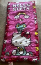 Hello Kitty And Mouse Pink Camping Sleeping Bag 2015 Sanrio Exxel 28" x 56" Kids