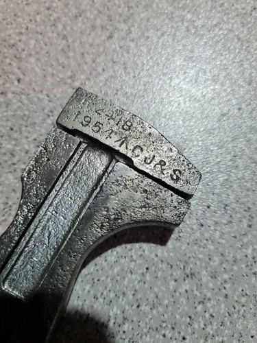 VINTAGE MILITARY 1954 ADJUSTABLE SPANNER WRENCH CJ & S H2418 BROAD ARROW - Picture 6 of 6