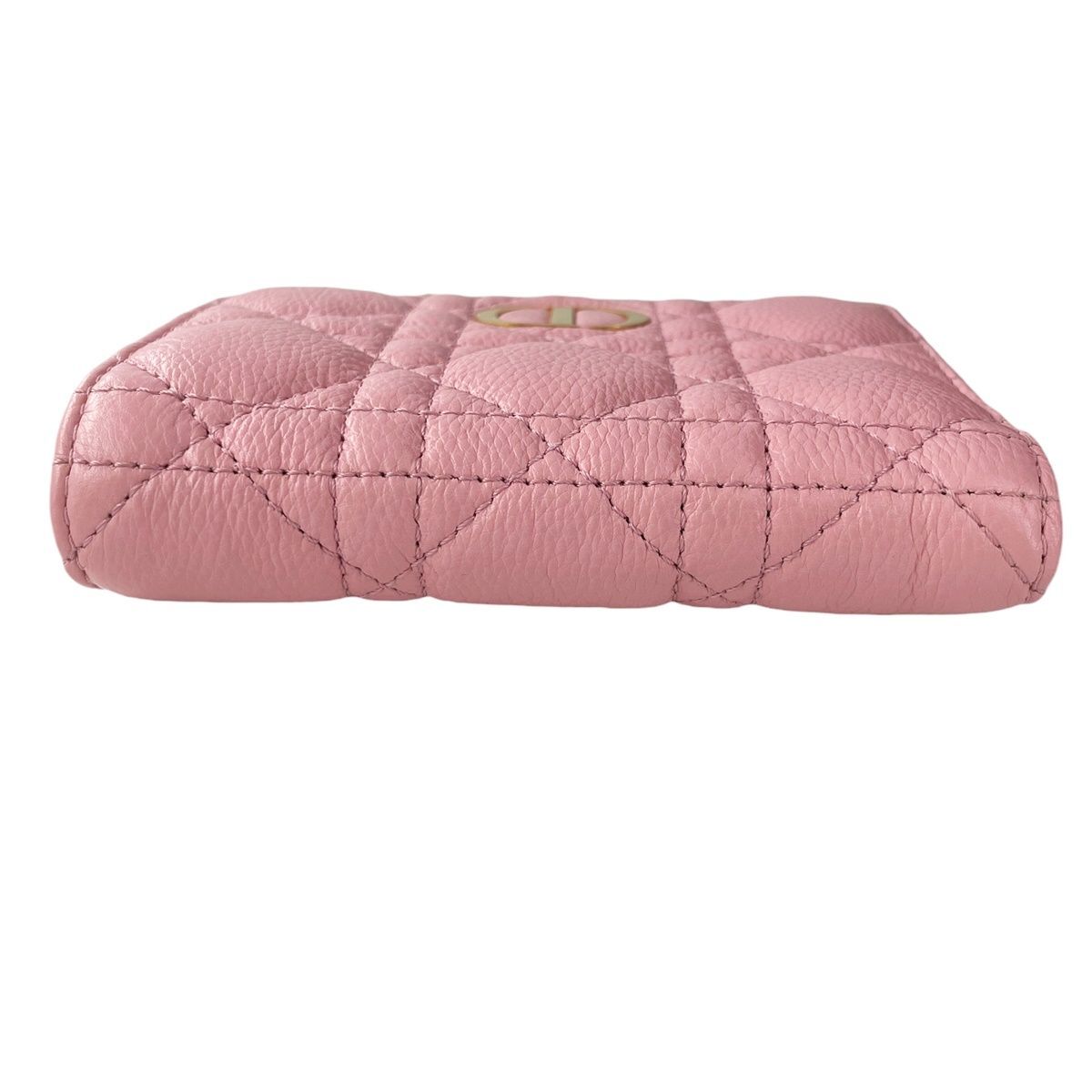 Christian Dior Caro Dahlia Wallet S5173Uwhc Cannage Pink