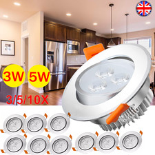 5X Ultra Slim Recessed LED Flat Panel Ceiling Spot Lights Downlights Spotlights