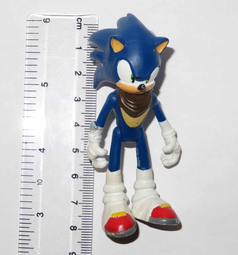 3" GRINNING SONIC! BOOM FIGURE TOY SEGA SONIC THE HEDGEHOG JOINTED T22001B - Picture 10 of 10