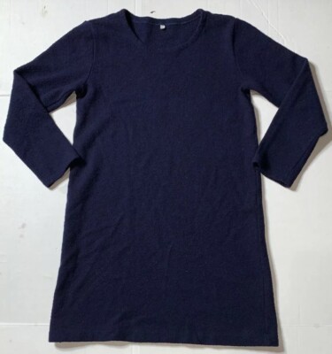 Preowned- MUJI Long Sleeve Pullover Wool Dress Womens (Size M) | eBay
