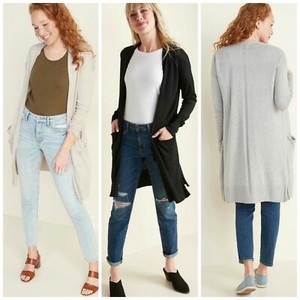 old navy black cardigan