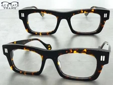 Mens Classic Vintage Retro Clear Lens EYE GLASSES Tortoise Acetate Optical Frame