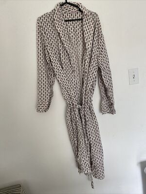  Wash And Wear  Men s Cotton Robe, Belted, long sleeve, pockets