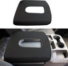 Black Center Console Armrest Pad Trim For Chevy Silverado 1500 19-24 Accessories