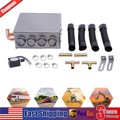 Universal Under Dash Heater 12V Heat Defroster w/ Speed Switch Car Truck 4 Ports