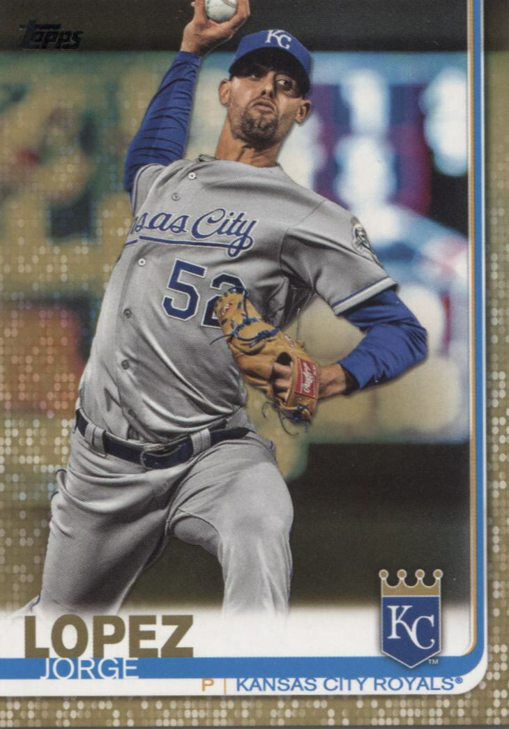 JORGE LOPEZ 2019 Topps Series 2 GOLD Parallel #to/2019 -KANSAS CITY ROYALS- #651