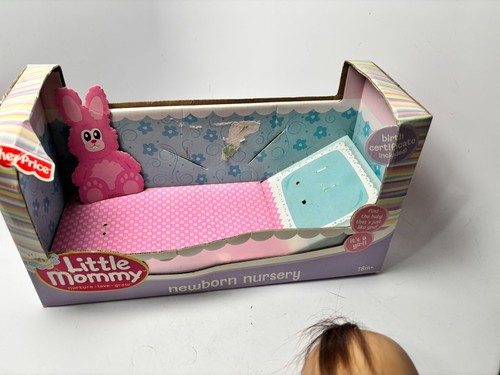 Fisher-Price Little Mommy Baby Doll 12" Green Eyes Original Clothes 2006 Newborn - Picture 6 of 7