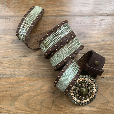 Snake Print Leatherock Belt s-l400.jpg main image 4
