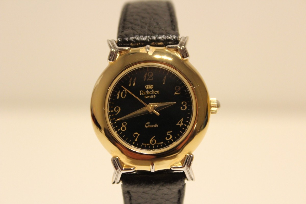 RETRO LADIES BEAUTIFUL SWISS GOLD PLATED QUARTZ WATCH  display picture 1